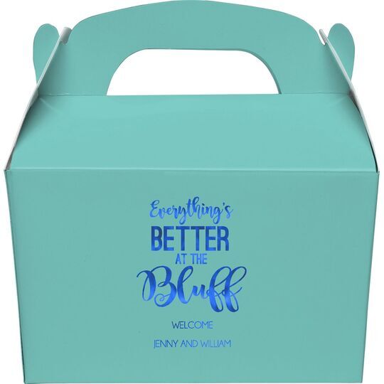Everything's Better at the Bluff Gable Favor Boxes